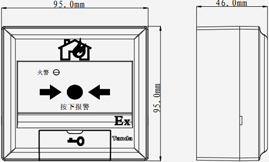 J-SAB-F-TX6142手動(dòng)火災報警按鈕