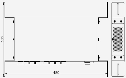 TX6620CAN 總線(xiàn)交換機琴臺安裝尺寸