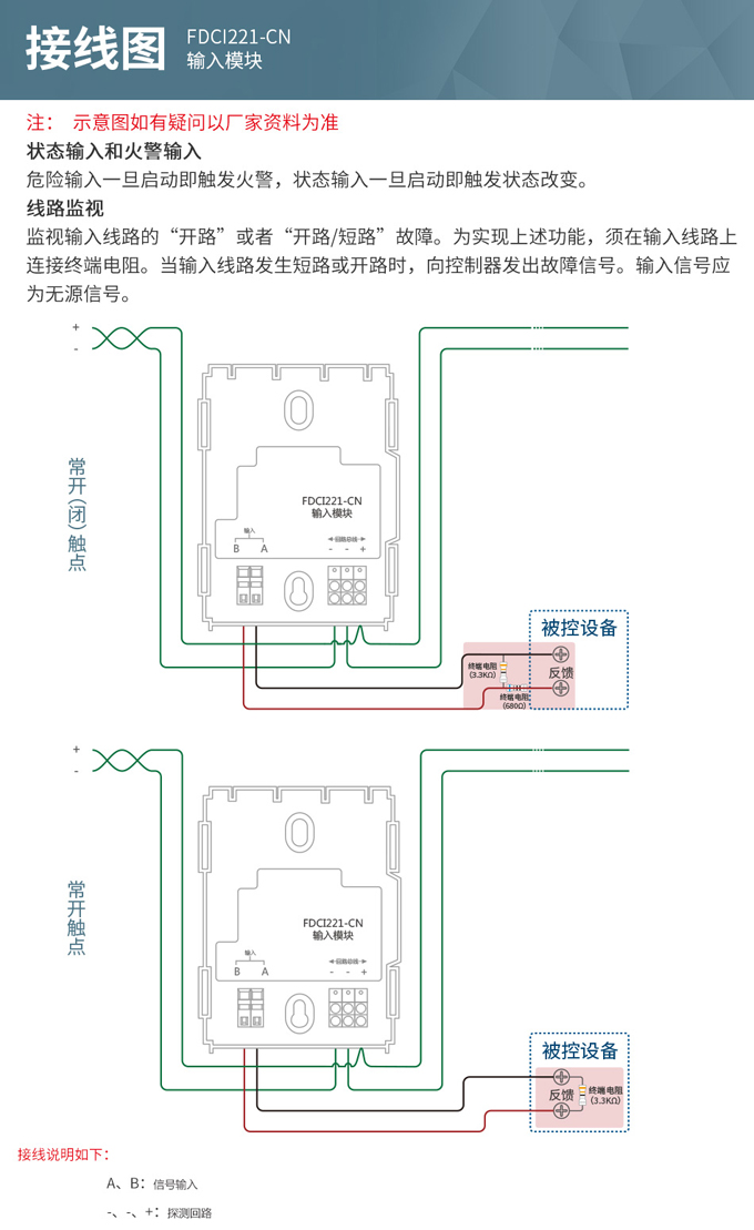 西門(mén)子FDCI221-CN輸入模塊接線(xiàn)圖