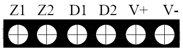 GST-BR001M點(diǎn)型可燃氣體探測器對外接線(xiàn)端子示意圖